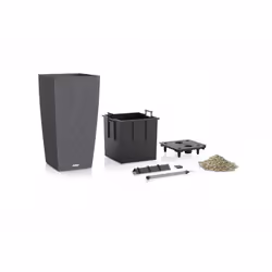 LECHUZA CUBICO Cottage 40 All-in-One Set Intérieur & extérieur Kit de plantation en pot Autonome Polypropylène (PP) Blanc