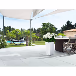 LECHUZA CUBICO Cottage 40 All-in-One Set Intérieur & extérieur Kit de plantation en pot Autonome Polypropylène (PP) Blanc - Vue supplémentaire 9