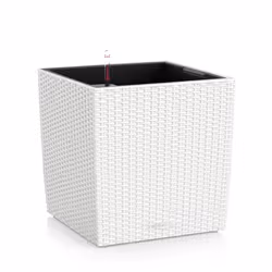 LECHUZA CUBE Cottage 30 All-in-One Set, Kit de plantation en pot, Autonome, Polypropylène (PP), Blanc, Intérieur &amp; extéri ...