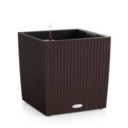 LECHUZA CUBE Cottage 50 All-in-One Set Intérieur & extérieur Kit de plantation en pot Autonome Polypropylène (PP) Marron