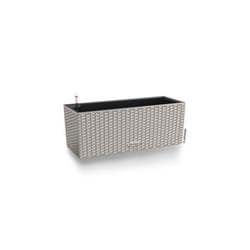 LECHUZA Jardinière - Balconera cottage 50 - 50 x 19 x 19 cm - 8 L - Kit complet - Brun sable