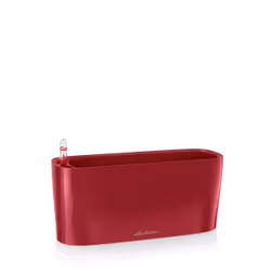 LECHUZA Delta 10, Jardinière, Autonome, Polypropylène (PP), Rouge, Rectangle, Intérieure