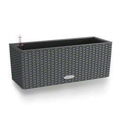 LECHUZA BALCONERA Cottage 50 Extérieure Jardinière Mural Polypropylène (PP) Gris
