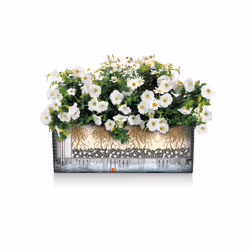 LECHUZA BALCONERA Cottage 50 Extérieure Jardinière Mural Polypropylène (PP) Marron - Vue supplémentaire 17