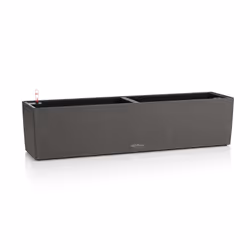 LECHUZA BALCONERA, Kit de plantation en pot, Autonome, Polypropylène (PP), Graphite, Rectangle, Intérieur & extérieur