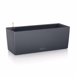 LECHUZA BALCONERA 50, Kit de plantation en pot, Support, Polypropylène (PP), Gris, Intérieur &amp; extérieur, Noir
