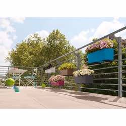 LECHUZA BALCONERA 50 Intérieur & extérieur Kit de plantation en pot Support Polypropylène (PP) Gris - Vue supplémentaire 7
