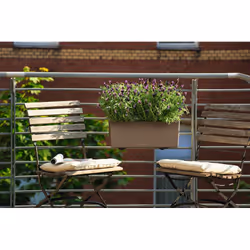 LECHUZA BALCONERA 50 Intérieur & extérieur Kit de plantation en pot Support Polypropylène (PP) Gris - Vue supplémentaire 9