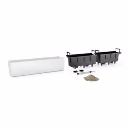 LECHUZA Balconera Color 80 Intérieur & extérieur Jardinière Support Polypropylène (PP) Blanc