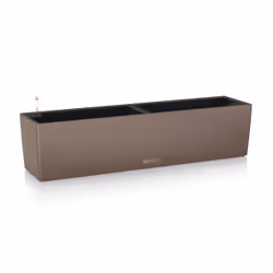 LECHUZA Balconera Color 80, Jardinière, Support, Polypropylène (PP), Marron, Rectangle, Intérieur & extérieur