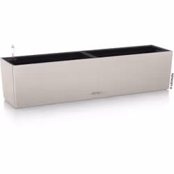 LECHUZA Jardinière - Balconera color 80 - 79 x 19 x 19 cm - 12 L - Kit complet - Brun sable