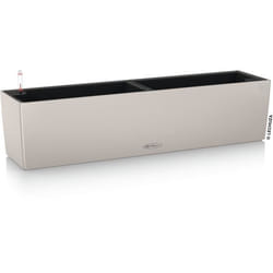 LECHUZA Jardinière - Balconera color 80 - 79 x 19 x 19 cm - 12 L - Kit complet - Brun sable