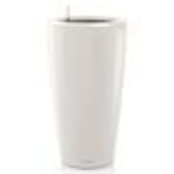 Pot de fleur LECHUZA Rondo Premium 40 - kit complet blanc brillant