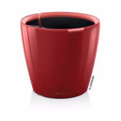 LECHUZA Classico LS 21, Kit de plantation en pot, Autonome, Polypropylène (PP), Rouge, Rond, Intérieure