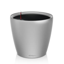 LECHUZA Classico LS 28 Intérieure Kit de plantation en pot Autonome Polypropylène (PP) Métallique, Argent