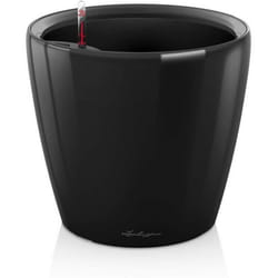 Pot de fleur - LEC - Classico Premium LS 50 - noir brillant - système dirrigation intégré