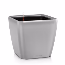 LECHUZA Quadro LS 21, Table de jardinage, Autonome, Argent, Carré, Intérieure, Monochromatique