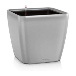 Lechuza - Pot de fleur - lec - Quadro Premium ls 50 - argent métallisé - 15 l - systeme d'irrigation intégré