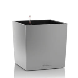 LECHUZA CUBE 50 Intérieure Kit de plantation en pot Autonome Polypropylène (PP) Argent