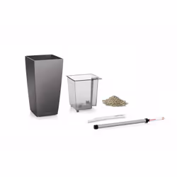 LECHUZA MAXI-CUBI Intérieure Kit de plantation en pot Autonome Acrylonitrile-Butadiène-Styrène (ABS) Métallique