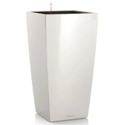 LECHUZA Jardinière Cubico - Blanc brillant 18181