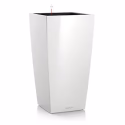 LECHUZA CUBICO 40 All-in-One Set, Kit de plantation en pot, Autonome, Polypropylène (PP), Blanc, Intérieure, Noir