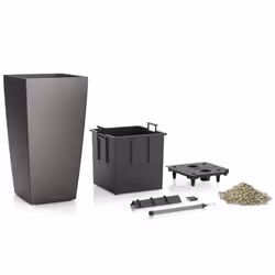 LECHUZA Cubico 40 Intérieure Jardinière Autonome Polypropylène (PP) Rouge
