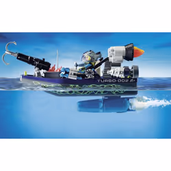 Playmobil Top Agents Bateau Avec Harpon S.H.A.R.K Team, Action/Aventure, 6 an(s), Multicolore, Plastique