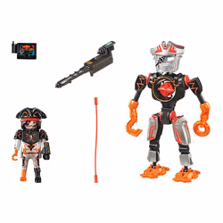 Playmobil City Life Robot et pirate de l'espace, 5 an(s), Multicolore