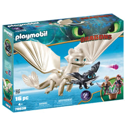 Playmobil Dragons Furie Éclair et bébé dragon avec enfants