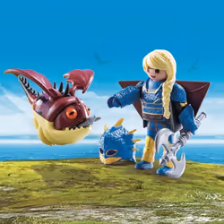 Playmobil Dragons Astrid Combinaison De Vol Globegobeur, 4 an(s), Multicolore, Plastique