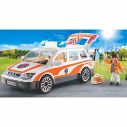 Playmobil City Life Voiture et ambulancier