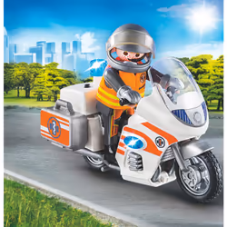 Playmobil City Life Urgentiste et moto