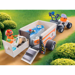 Playmobil City Life Quad Et Remorque De Secours