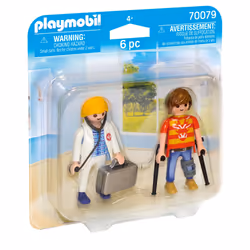 Playmobil Médecin et patient, 4 an(s), Multicolore, Plastique