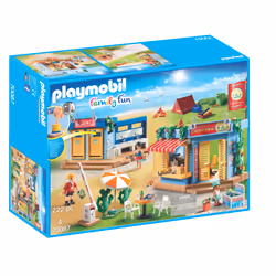 Playmobil FamilyFun Grand camping, 4 an(s), Multicolore, Plastique