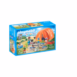 Playmobil FamilyFun Tente et campeurs, Action/Aventure, 4 an(s), Multicolore, Plastique