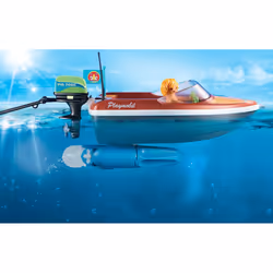 Playmobil FamilyFun Bateau Avec Bouées Et Vacanciers