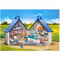 Playmobil City Life Restaurant transportable, Jeu de construction, 5 an(s), 85 pièce(s)