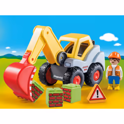 Playmobil 1.2.3 Pelleteuse