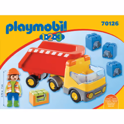 Playmobil 1.2.3 Camion benne - Vue supplémentaire 4