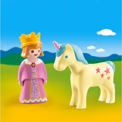 Playmobil 1.2.3 Princesse et licorne