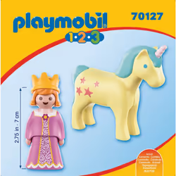 Playmobil 1.2.3 Princesse et licorne