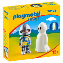 Playmobil 1.2.3 Chevalier et fantôme, Action/Aventure, 1,5 an(s), Multicolore, Plastique