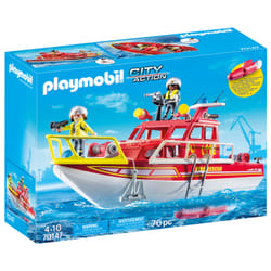 Playmobil City Action Bateau de sauvetage et pompiers