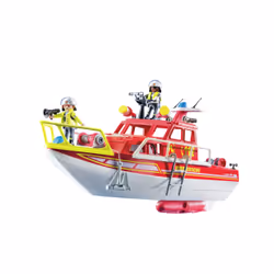 Playmobil City Action Bateau de sauvetage et pompiers