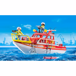 Playmobil City Action Bateau de sauvetage et pompiers