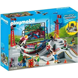 Playmobil City Action - Piste de skate 70168 - 68 pièces - Pour enfants de 4 ans et plus