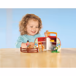 Playmobil 1.2.3 Centre équestre transportable