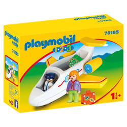 Playmobil 1.2.3 Avion avec pilote et vacancière
